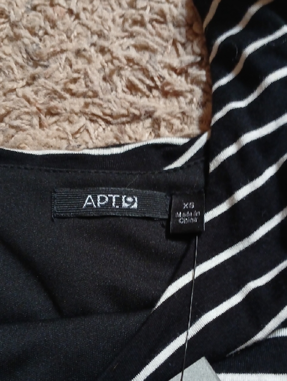 Apt. 9 Black and White Striped Maxi Dress - Picture 6 of 6